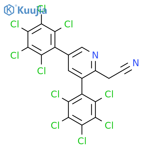 3,5-Bis(perchlorophenyl)pyridine-2-acetonitrile structure