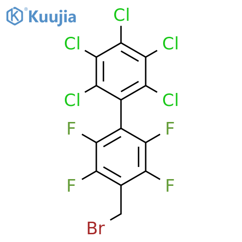 4'-(Bromomethyl)-2,3,4,5,6-pentachloro-2',3',5',6'-tetrafluorobiphenyl structure