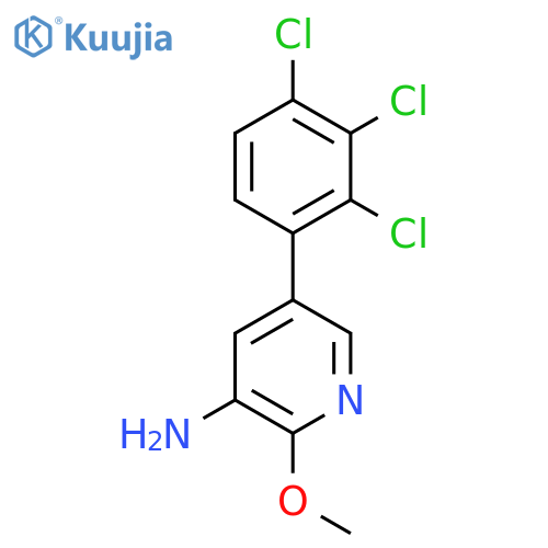 3-Amino-2-methoxy-5-(2,3,4-trichlorophenyl)pyridine structure
