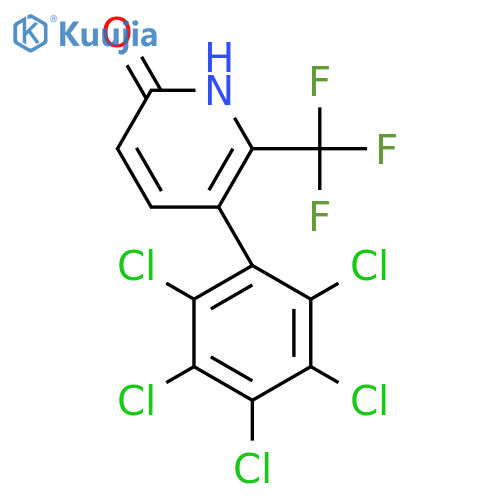 6-Hydroxy-3-(perchlorophenyl)-2-(trifluoromethyl)pyridine structure