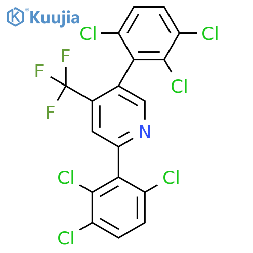 2,5-Bis(2,3,6-trichlorophenyl)-4-(trifluoromethyl)pyridine structure