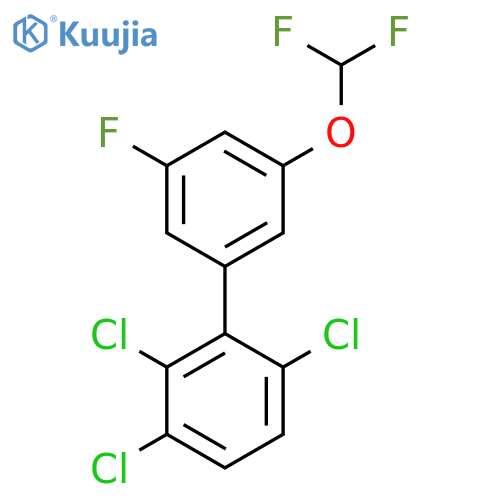 5'-(Difluoromethoxy)-3'-fluoro-2,3,6-trichlorobiphenyl structure