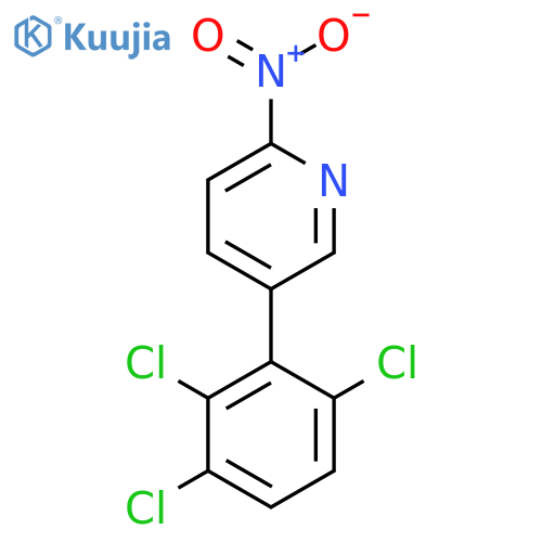 2-Nitro-5-(2,3,6-trichlorophenyl)pyridine structure