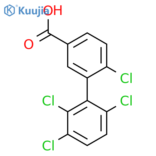 6,2',3',6'-Tetrachlorobiphenyl-3-carboxylic acid structure