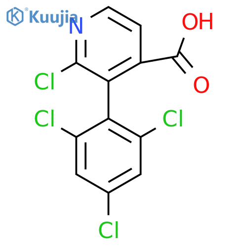 2-Chloro-3-(2,4,6-trichlorophenyl)isonicotinic acid structure