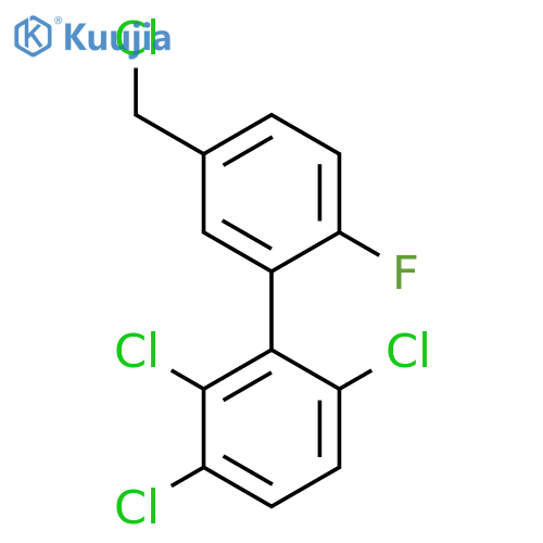5'-(Chloromethyl)-2'-fluoro-2,3,6-trichlorobiphenyl structure
