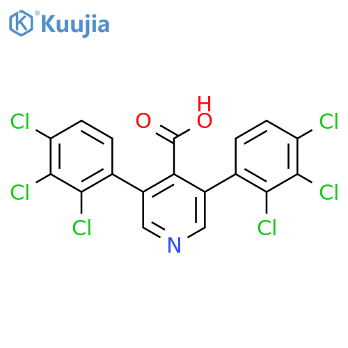 3,5-Bis(2,3,4-trichlorophenyl)isonicotinic acid structure