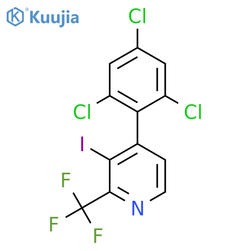 3-Iodo-4-(2,4,6-trichlorophenyl)-2-(trifluoromethyl)pyridine structure