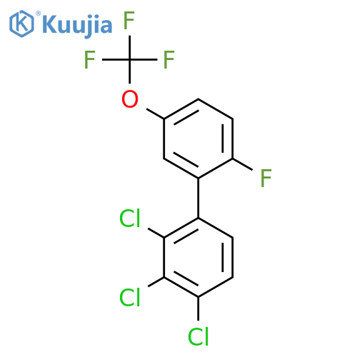 2'-Fluoro-2,3,4-trichloro-5'-(trifluoromethoxy)biphenyl structure