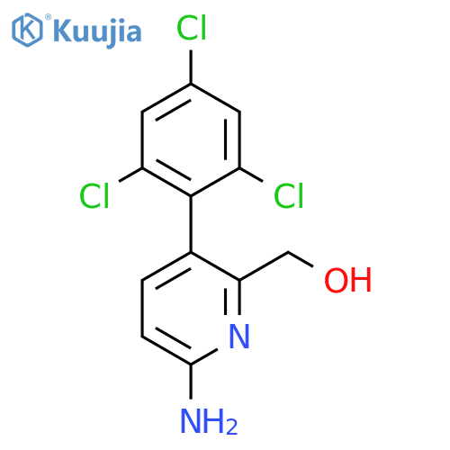 6-Amino-3-(2,4,6-trichlorophenyl)pyridine-2-methanol structure