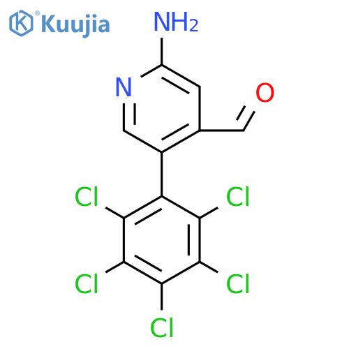 2-Amino-5-(perchlorophenyl)isonicotinaldehyde structure