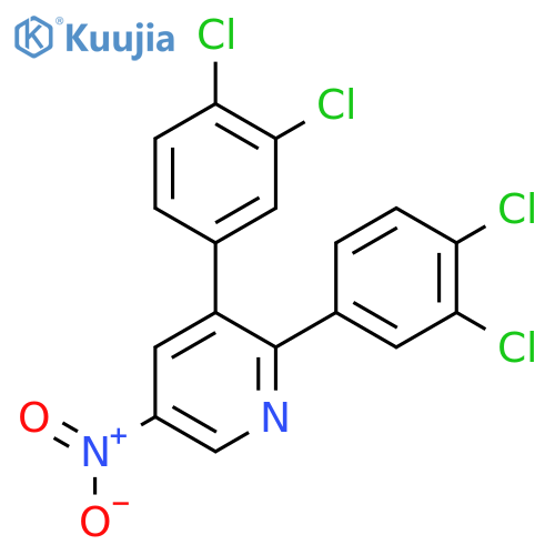 2,3-Bis(3,4-dichlorophenyl)-5-nitropyridine structure