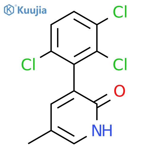 2-Hydroxy-5-methyl-3-(2,3,6-trichlorophenyl)pyridine structure