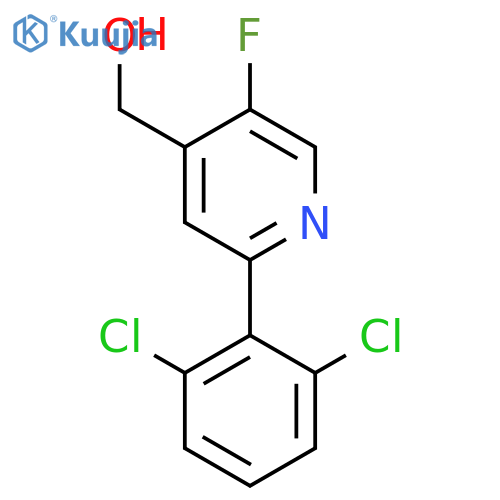 2-(2,6-Dichlorophenyl)-5-fluoropyridine-4-methanol structure