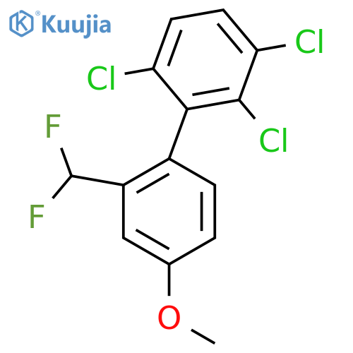 2'-(Difluoromethyl)-4'-methoxy-2,3,6-trichlorobiphenyl structure