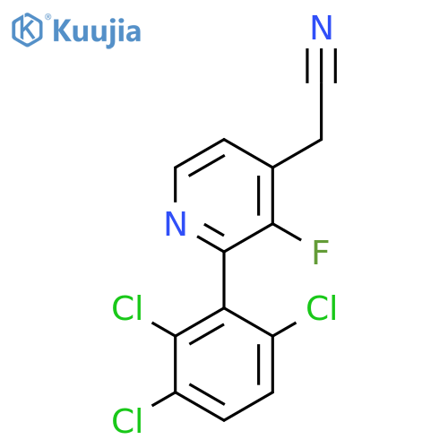 3-Fluoro-2-(2,3,6-trichlorophenyl)pyridine-4-acetonitrile structure