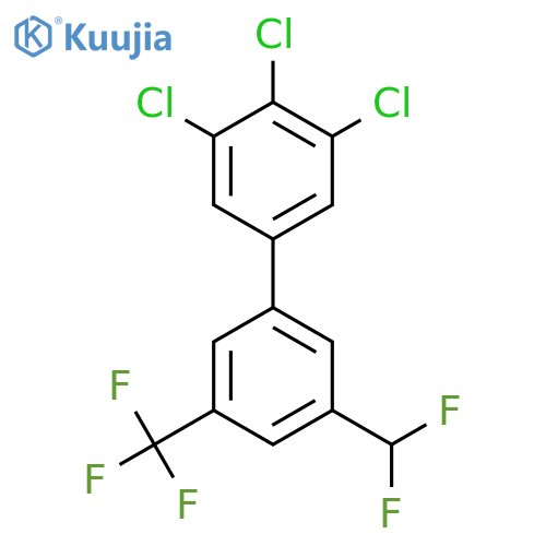 5'-(Difluoromethyl)-3,4,5-trichloro-3'-(trifluoromethyl)biphenyl structure