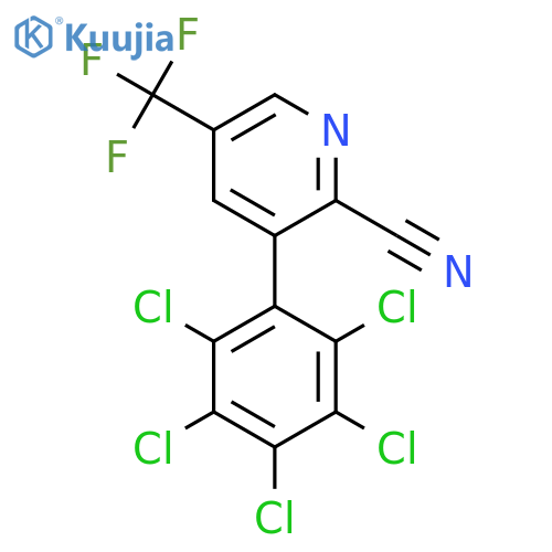 3-(Perchlorophenyl)-5-(trifluoromethyl)picolinonitrile structure