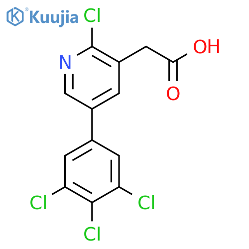 2-Chloro-5-(3,4,5-trichlorophenyl)pyridine-3-acetic acid structure