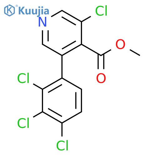 Methyl 3-chloro-5-(2,3,4-trichlorophenyl)isonicotinate structure
