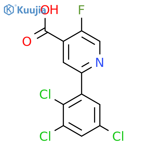 5-Fluoro-2-(2,3,5-trichlorophenyl)isonicotinic acid structure
