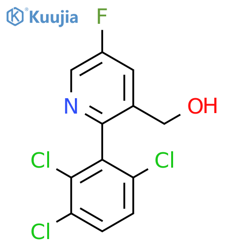 5-Fluoro-2-(2,3,6-trichlorophenyl)pyridine-3-methanol structure