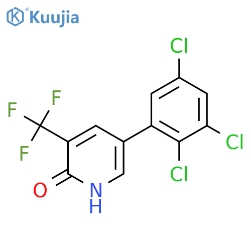 2-Hydroxy-5-(2,3,5-trichlorophenyl)-3-(trifluoromethyl)pyridine structure