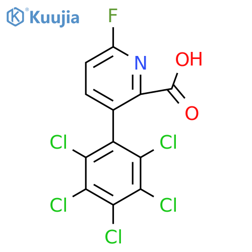 6-Fluoro-3-(perchlorophenyl)picolinic acid structure