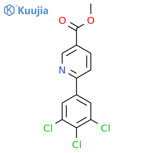 Methyl 6-(3,4,5-trichlorophenyl)nicotinate structure