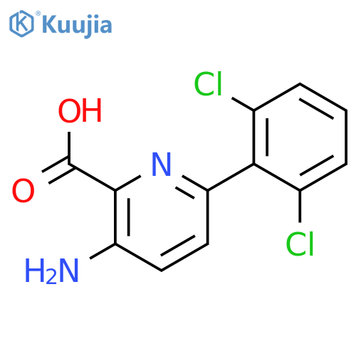 3-Amino-6-(2,6-dichlorophenyl)picolinic acid structure