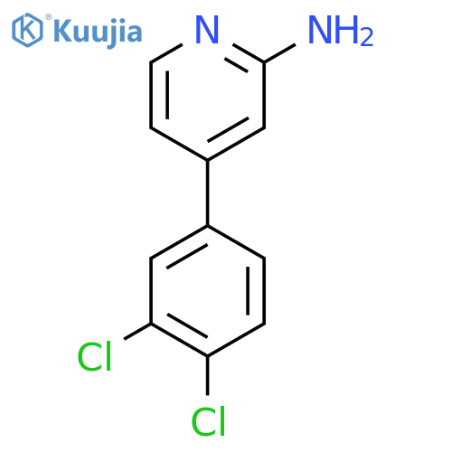 2-Amino-4-(3,4-dichlorophenyl)pyridine structure