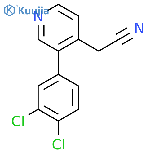 3-(3,4-Dichlorophenyl)pyridine-4-acetonitrile structure