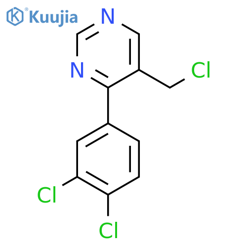 5-(Chloromethyl)-4-(3,4-dichlorophenyl)pyrimidine structure