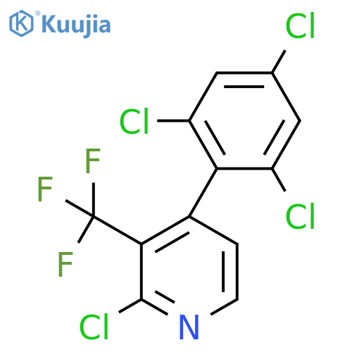 2-Chloro-4-(2,4,6-trichlorophenyl)-3-(trifluoromethyl)pyridine structure