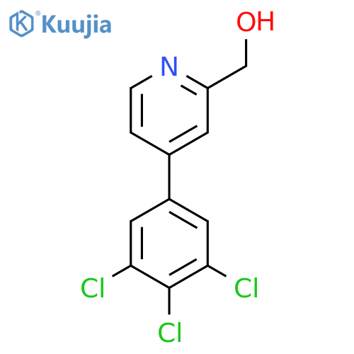 4-(3,4,5-Trichlorophenyl)pyridine-2-methanol structure