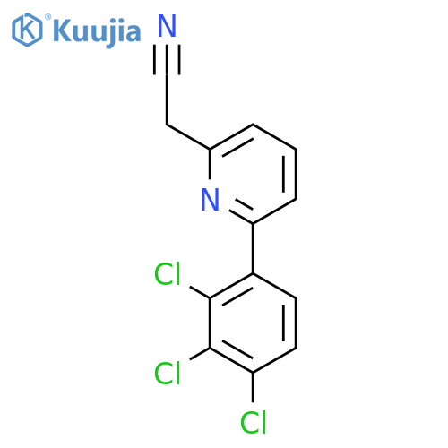 6-(2,3,4-Trichlorophenyl)pyridine-2-acetonitrile structure