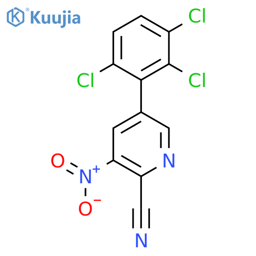 3-Nitro-5-(2,3,6-trichlorophenyl)picolinonitrile structure