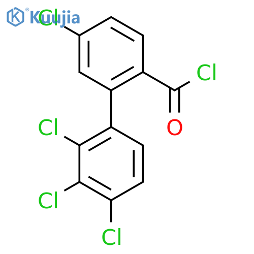 5,2',3',4'-Tetrachlorobiphenyl-2-carbonyl chloride structure