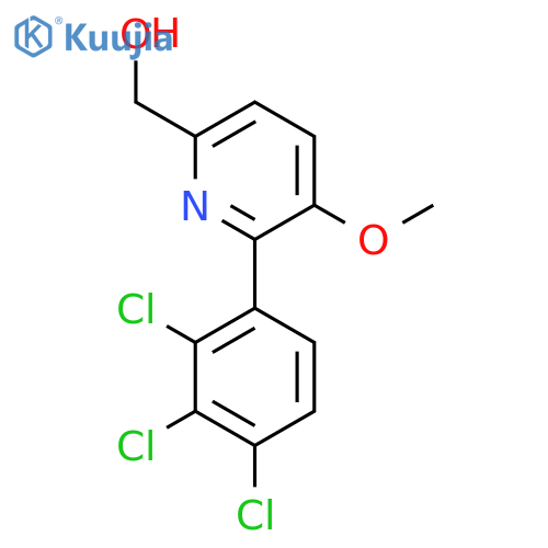 3-Methoxy-2-(2,3,4-trichlorophenyl)pyridine-6-methanol structure