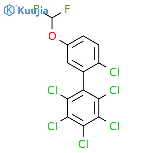 2'-Chloro-5'-difluoromethoxy-2,3,4,5,6-pentachlorobiphenyl structure