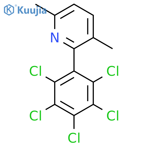 3,6-Dimethyl-2-(perchlorophenyl)pyridine structure