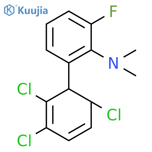 [2-Fluoro-6-(2,3,6-trichlorocyclohexa-2,4-dienyl)-phenyl]-dimethyl-amine structure