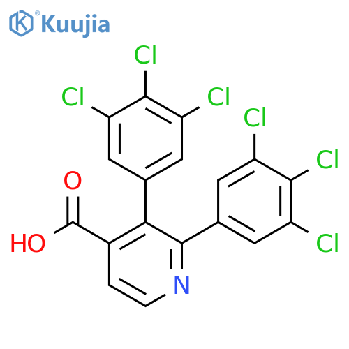 2,3-Bis(3,4,5-trichlorophenyl)isonicotinic acid structure
