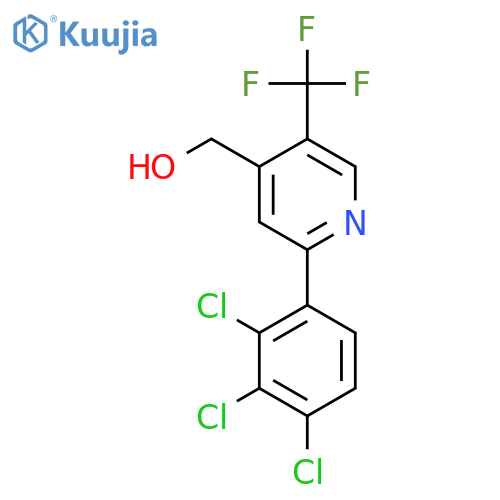 2-(2,3,4-Trichlorophenyl)-5-(trifluoromethyl)pyridine-4-methanol structure