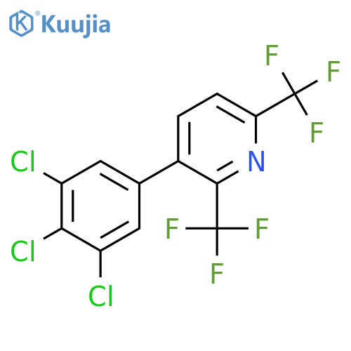 2,6-Bis(trifluoromethyl)-3-(3,4,5-trichlorophenyl)pyridine structure