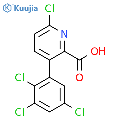 6-Chloro-3-(2,3,5-trichlorophenyl)picolinic acid structure