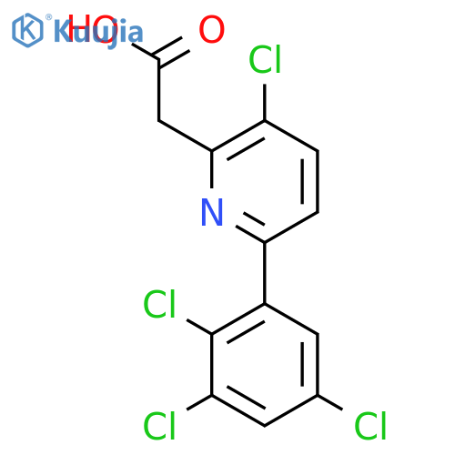 3-Chloro-6-(2,3,5-trichlorophenyl)pyridine-2-acetic acid structure