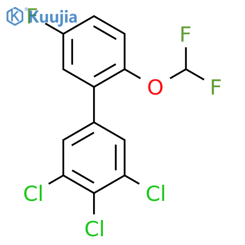 2'-(Difluoromethoxy)-5'-fluoro-3,4,5-trichlorobiphenyl structure