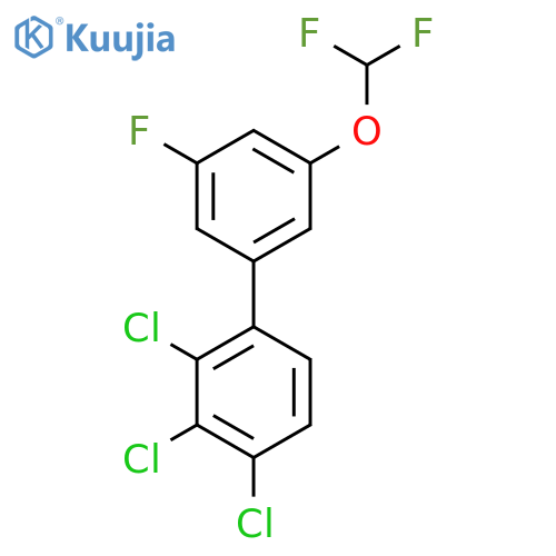 5'-(Difluoromethoxy)-3'-fluoro-2,3,4-trichlorobiphenyl structure