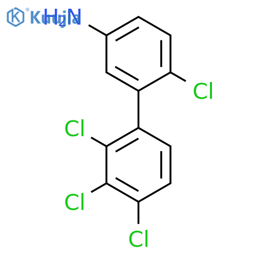 3-Amino-6,2',3',4'-tetrachlorobiphenyl structure